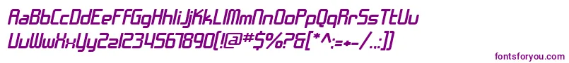 SF Chrome Fenders Extended Oblique-fontti – violetit fontit