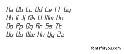 SF Chrome Fenders Extended Oblique Font