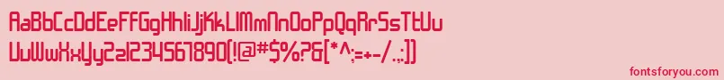 SF Chrome Fenders Font – Red Fonts on Pink Background