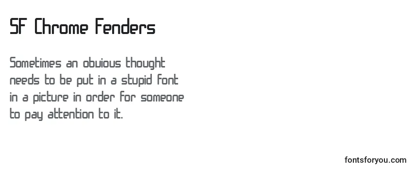SF Chrome Fenders Font