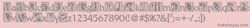 Bdrenais Font – Gray Fonts on Pink Background