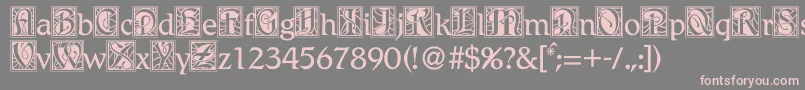 Bdrenais Font – Pink Fonts on Gray Background