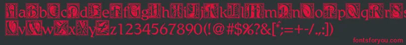 Bdrenais Font – Red Fonts on Black Background