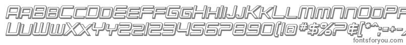 SF Chromium 24 SC Bold Oblique Font – Gray Fonts on White Background