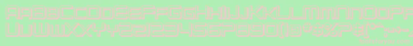 SF Chromium 24 SC Bold Font – Pink Fonts on Green Background