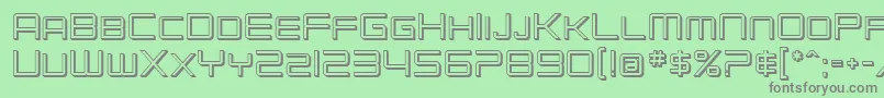Czcionka SF Chromium 24 SC – szare czcionki na zielonym tle