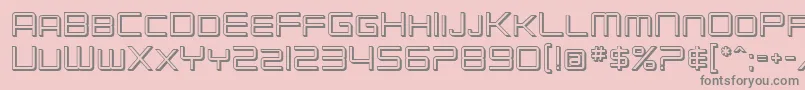 SF Chromium 24 SC Font – Gray Fonts on Pink Background