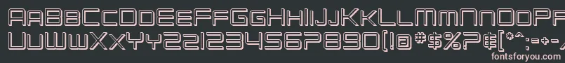 SF Chromium 24 SC Font – Pink Fonts on Black Background