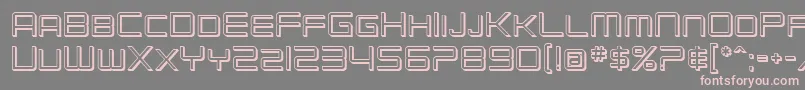 SF Chromium 24 SC Font – Pink Fonts on Gray Background