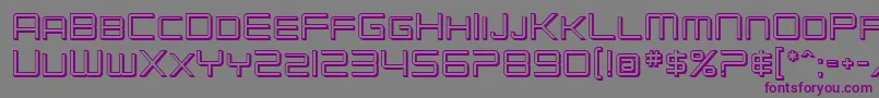 SF Chromium 24 SC Font – Purple Fonts on Gray Background