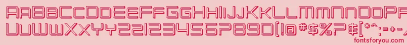 SF Chromium 24 SC Font – Red Fonts on Pink Background