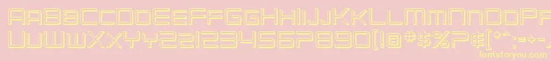 SF Chromium 24 SC Font – Yellow Fonts on Pink Background