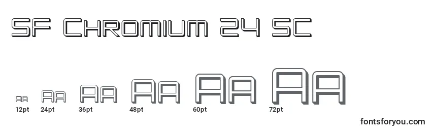 Размеры шрифта SF Chromium 24 SC