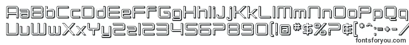 Шрифт SF Chromium 24 – цифровые шрифты