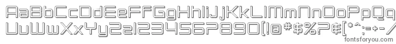 SF Chromium 24 Font – Gray Fonts on White Background