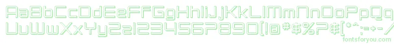 SF Chromium 24-Schriftart – Grüne Schriften