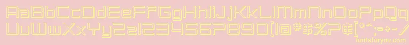 SF Chromium 24 Font – Yellow Fonts on Pink Background