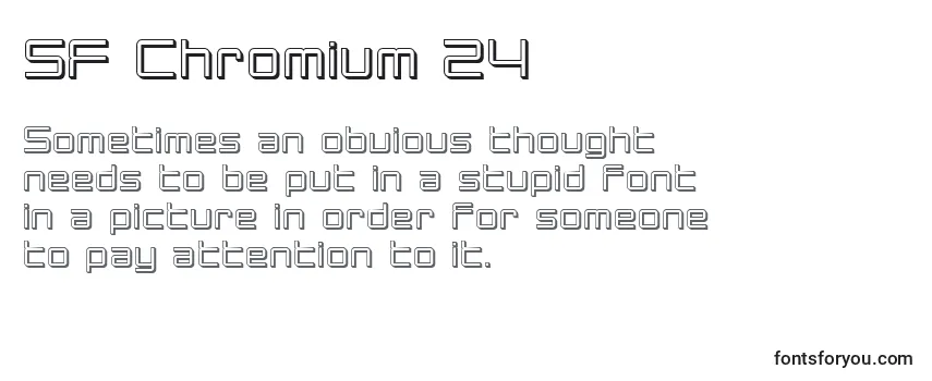 Review of the SF Chromium 24 Font