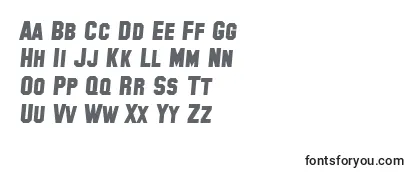 SF Collegiate Solid Bold Italic -fontin tarkastelu