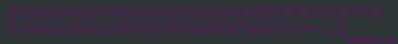 Xpedout Font – Purple Fonts on Black Background