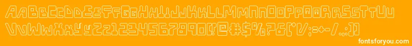 Xpedout Font – White Fonts on Orange Background