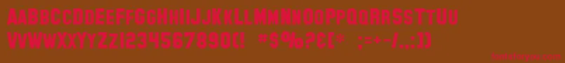 SF Collegiate Solid Font – Red Fonts on Brown Background