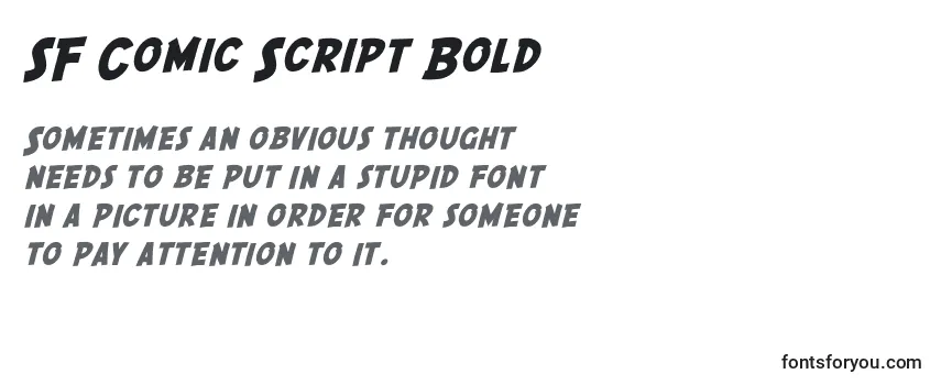 SF Comic Script Bold-fontti