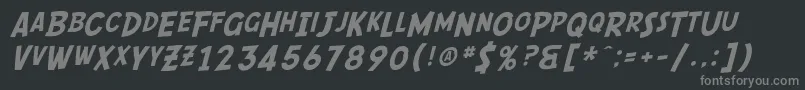 fuente SF Comic Script – Fuentes Grises Sobre Fondo Negro