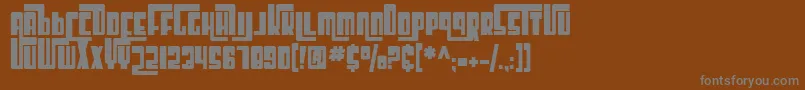 Шрифт SF Cosmic Age Bold – серые шрифты на коричневом фоне