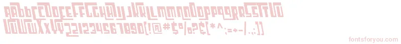 Шрифт SF Cosmic Age Oblique – розовые шрифты на белом фоне