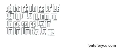 SF Cosmic Age Outline Font