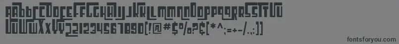 SF Cosmic Age Font – Black Fonts on Gray Background