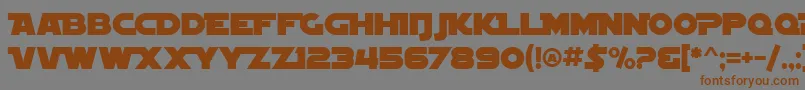 SF Distant Galaxy Alternate Font – Brown Fonts on Gray Background