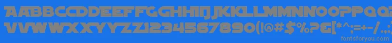 SF Distant Galaxy Alternate-fontti – harmaat kirjasimet sinisellä taustalla