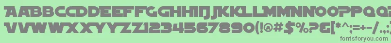 SF Distant Galaxy Alternate Font – Gray Fonts on Green Background