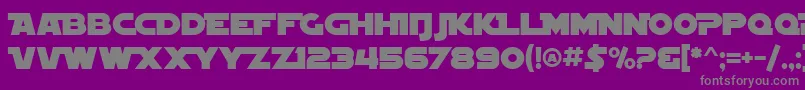 SF Distant Galaxy Alternate Font – Gray Fonts on Purple Background