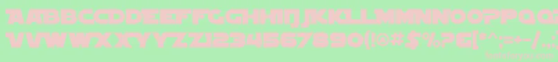 Шрифт SF Distant Galaxy Alternate – розовые шрифты на зелёном фоне