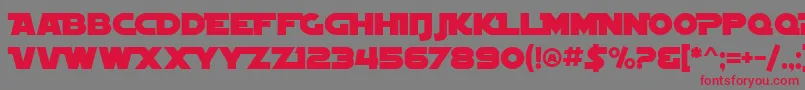 SF Distant Galaxy Alternate Font – Red Fonts on Gray Background