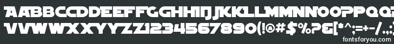 Шрифт SF Distant Galaxy Alternate – белые шрифты на чёрном фоне