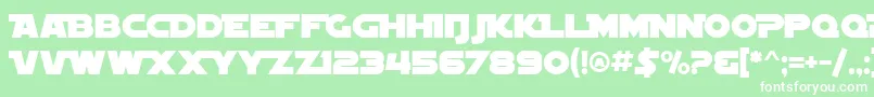 SF Distant Galaxy Alternate Font – White Fonts on Green Background