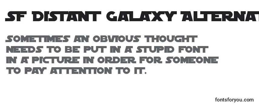 Обзор шрифта SF Distant Galaxy Alternate