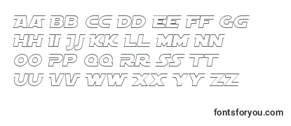 Шрифт SF Distant Galaxy AltOutline Italic