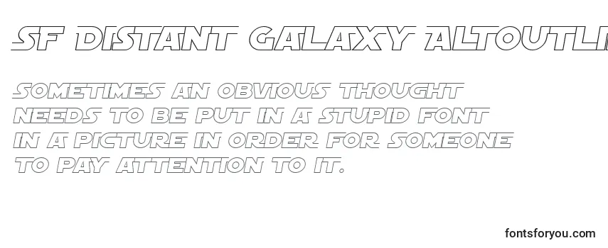 SF Distant Galaxy AltOutline Italic-fontti