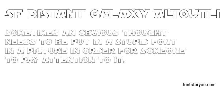 SF Distant Galaxy AltOutline Font