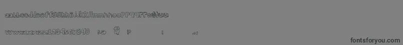 Brightendays-Schriftart – Schwarze Schriften auf grauem Hintergrund