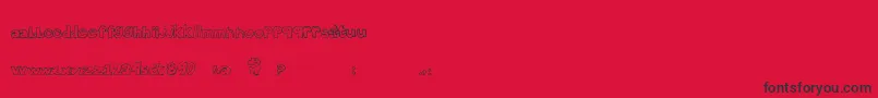 Brightendays-Schriftart – Schwarze Schriften auf rotem Hintergrund