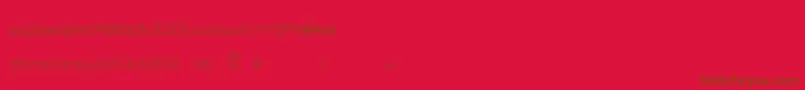 Brightendays-Schriftart – Braune Schriften auf rotem Hintergrund