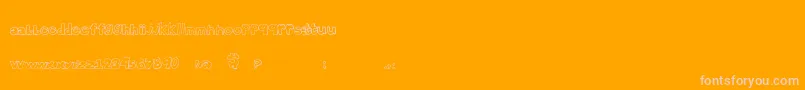 Brightendays Font – Pink Fonts on Orange Background