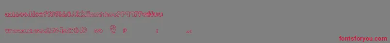 Brightendays Font – Red Fonts on Gray Background