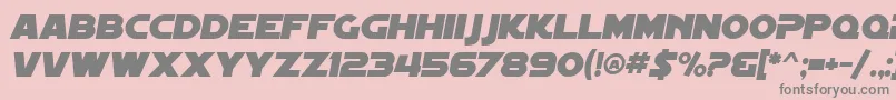 SF Distant Galaxy Italic Font – Gray Fonts on Pink Background